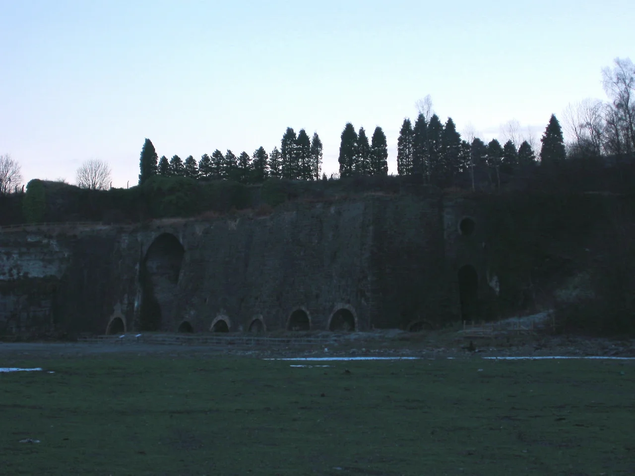 Merthyr Tydfil's abandoned Cyfarthfa Ironworks.
