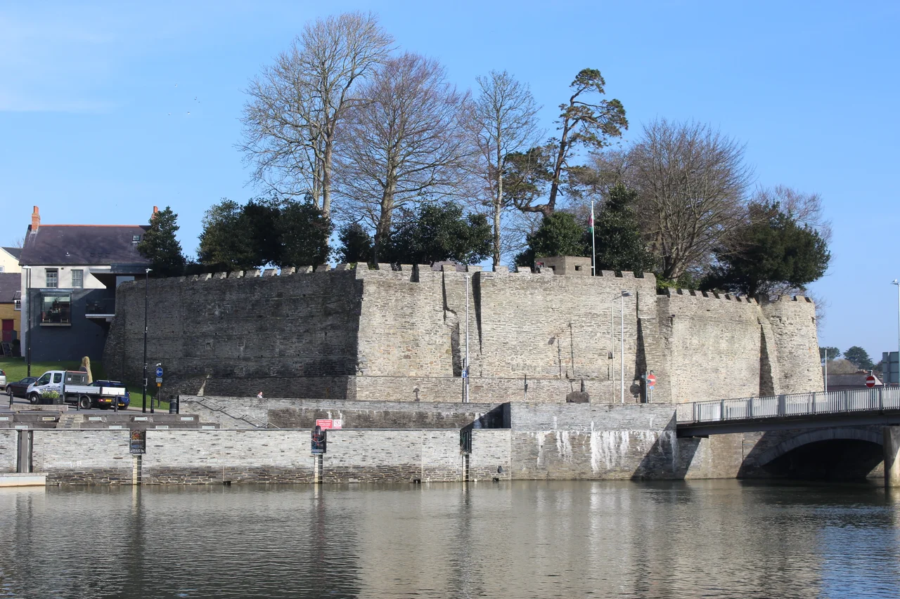 Cardigan Castle - south western aspect