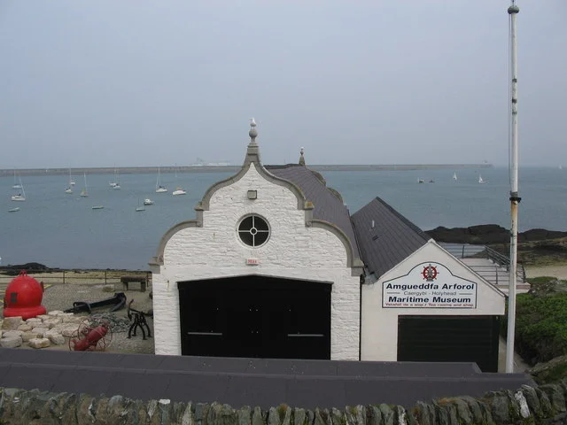 Lifeboat museum by the harbour in Holyhead, Anglesey