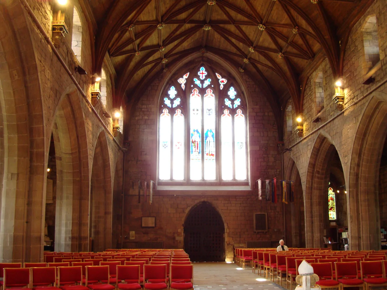 Photograph of St Asaph Cathedral, Wales - interior, Nave and East End
