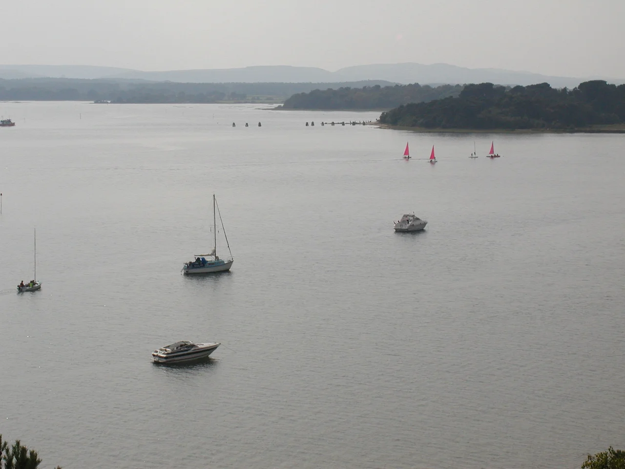 A quiet corner of Poole Harbour. This view shows approximately a fifth of the harbour’s total water area.
Taken by Adrian Pingstone in September 2002 and released to the public domain.