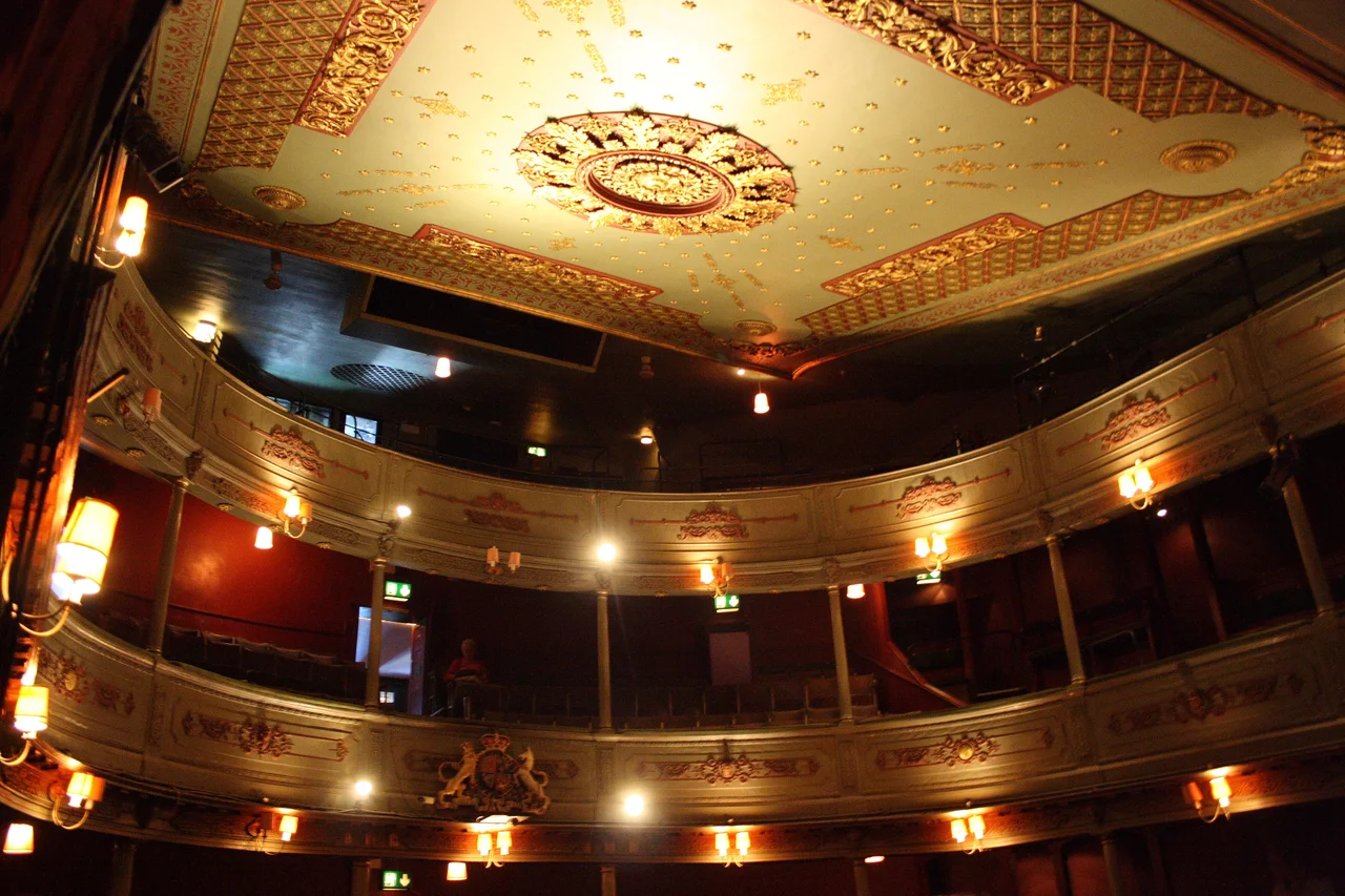 The gallery and upper circle of the 1766 Theatre Royal in Bristol.