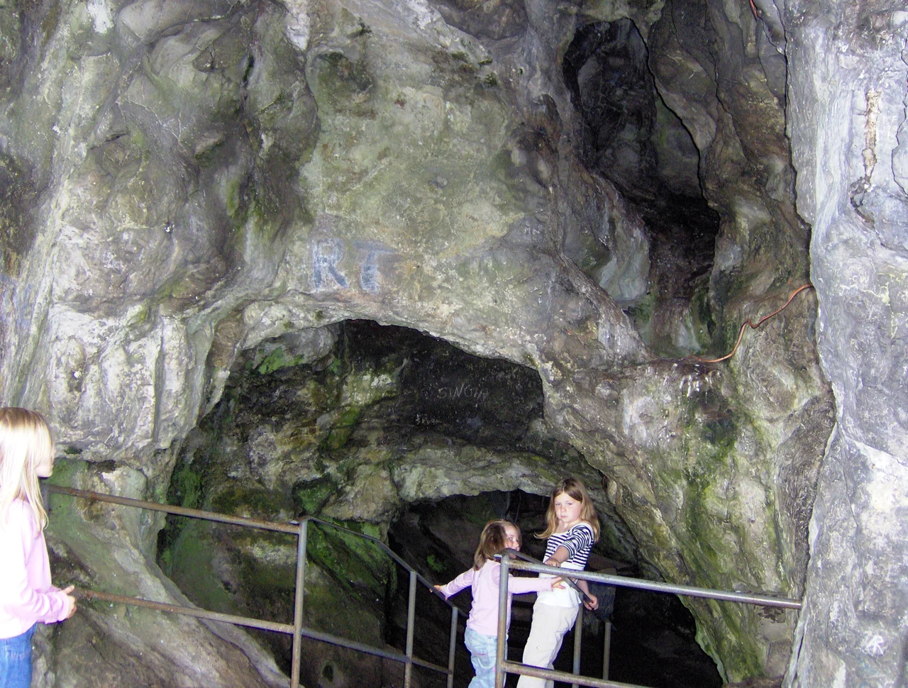 St Vincent's Cave (also known as Ghyston's Cave or Giant's Cave) beneath the Observatory, Bristol.