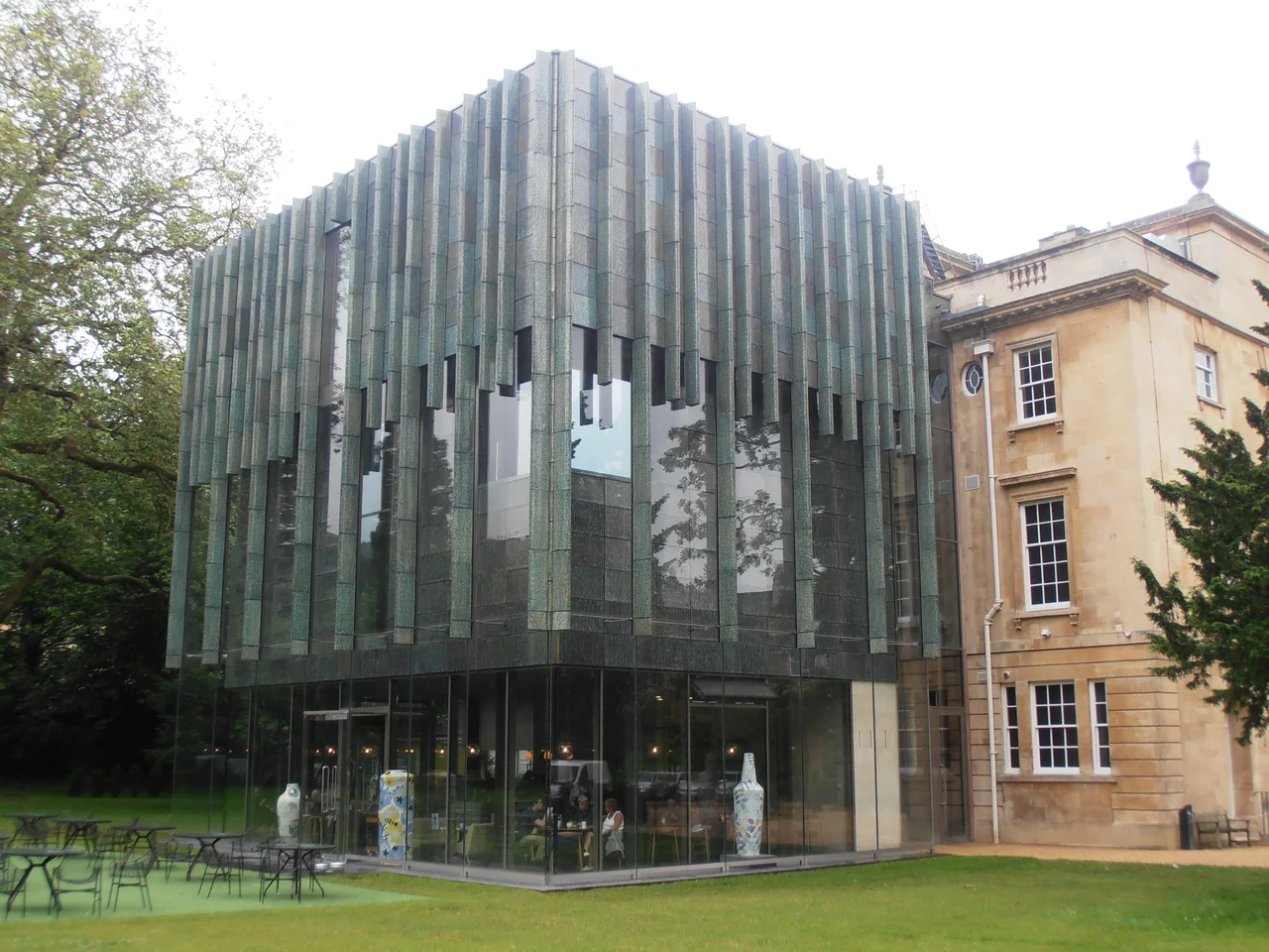 The front of the Holburne Museum in Bath, England.