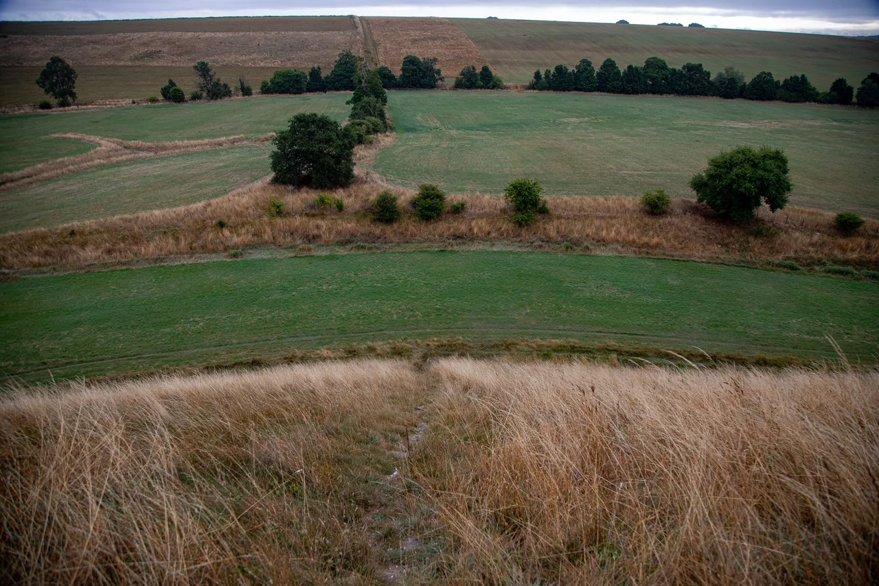 Silbury Hill, Wiltshire, UK.