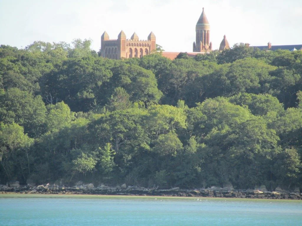 Quarr Abbey from the River Solent