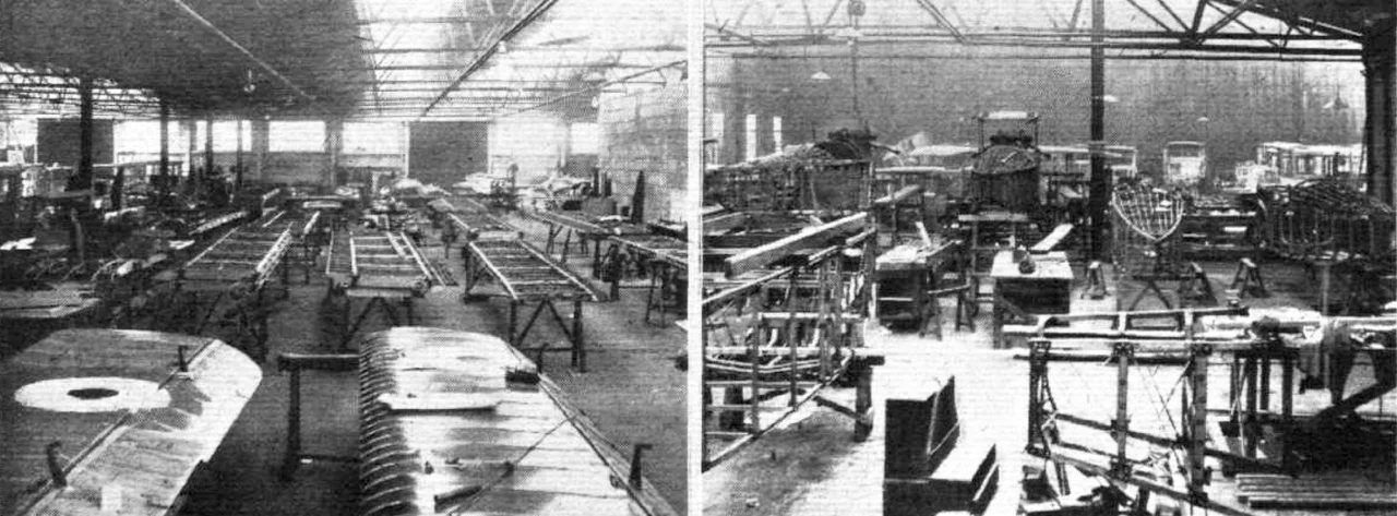 The Fairey aircraft factory at Hayes, Middlesex