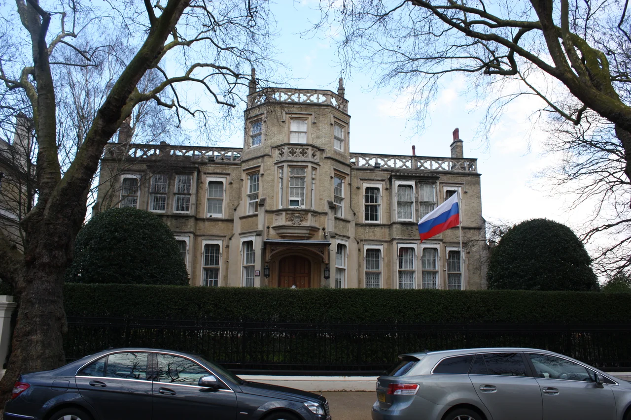 Russian Embassy in London - residenece in Kensington Palace Gardens