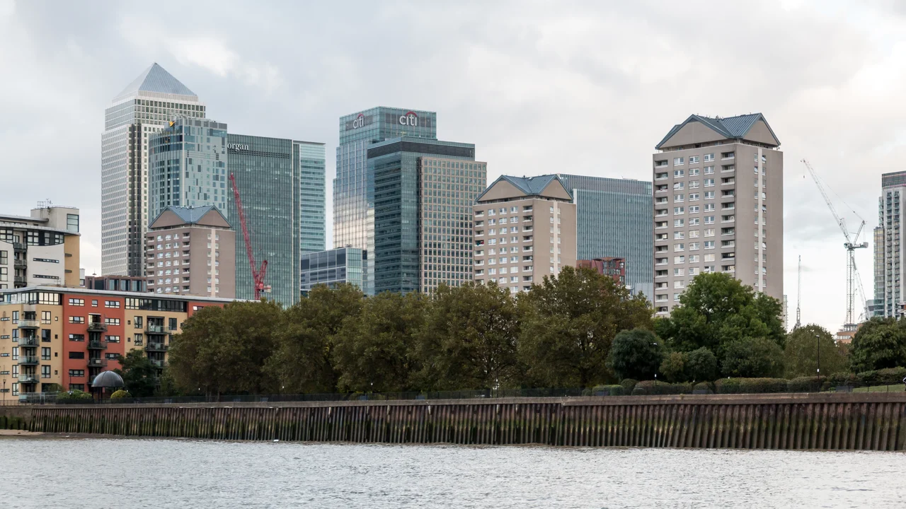 Tower of London viewed from the River Thames.