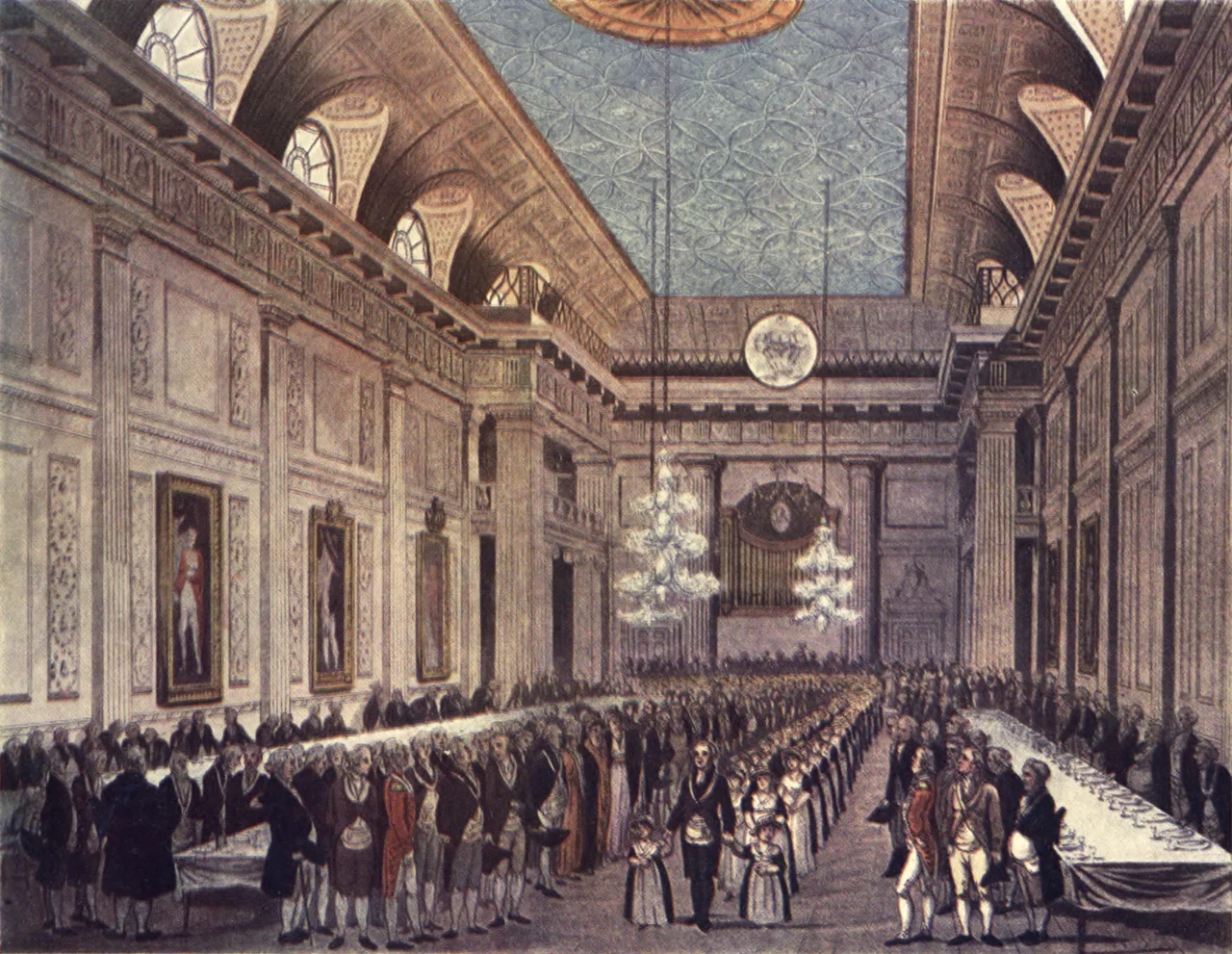Freemasons' Hall as designed by Thomas Sandby and located behind the Freemasons' Tavern