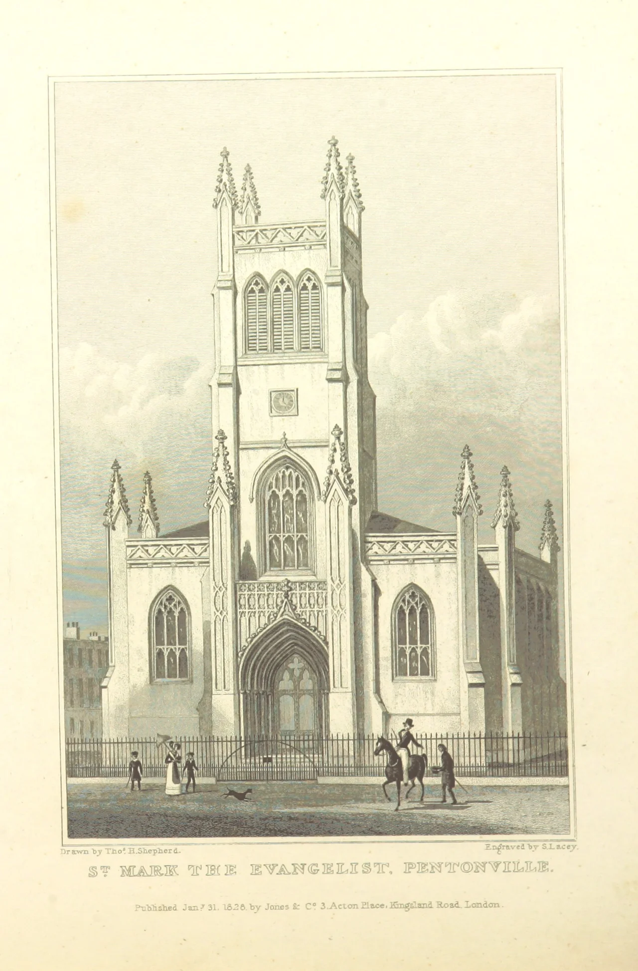 St Mark the Evangelist, Pentonville - Shepherd, Metropolitan Improvements (1828), p328.jpg