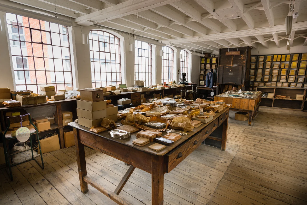 The Newman Brothers' warehouse as it would have looked in the 1960s