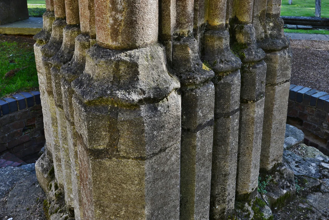 The parish church of Crowland and, the west front of the ruined nave of the Croyland Abbey.