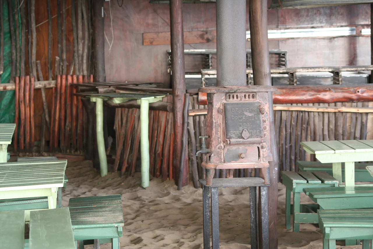 A boiler by the Beeston Boiler Company. Still in active use at the Walskipper restaurant in Aston Bay, Eastern Cape, South Africa