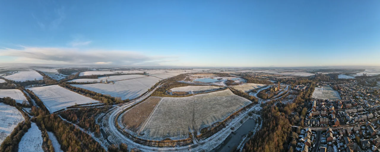 Aerial photo of Pleasley Pit Country Park