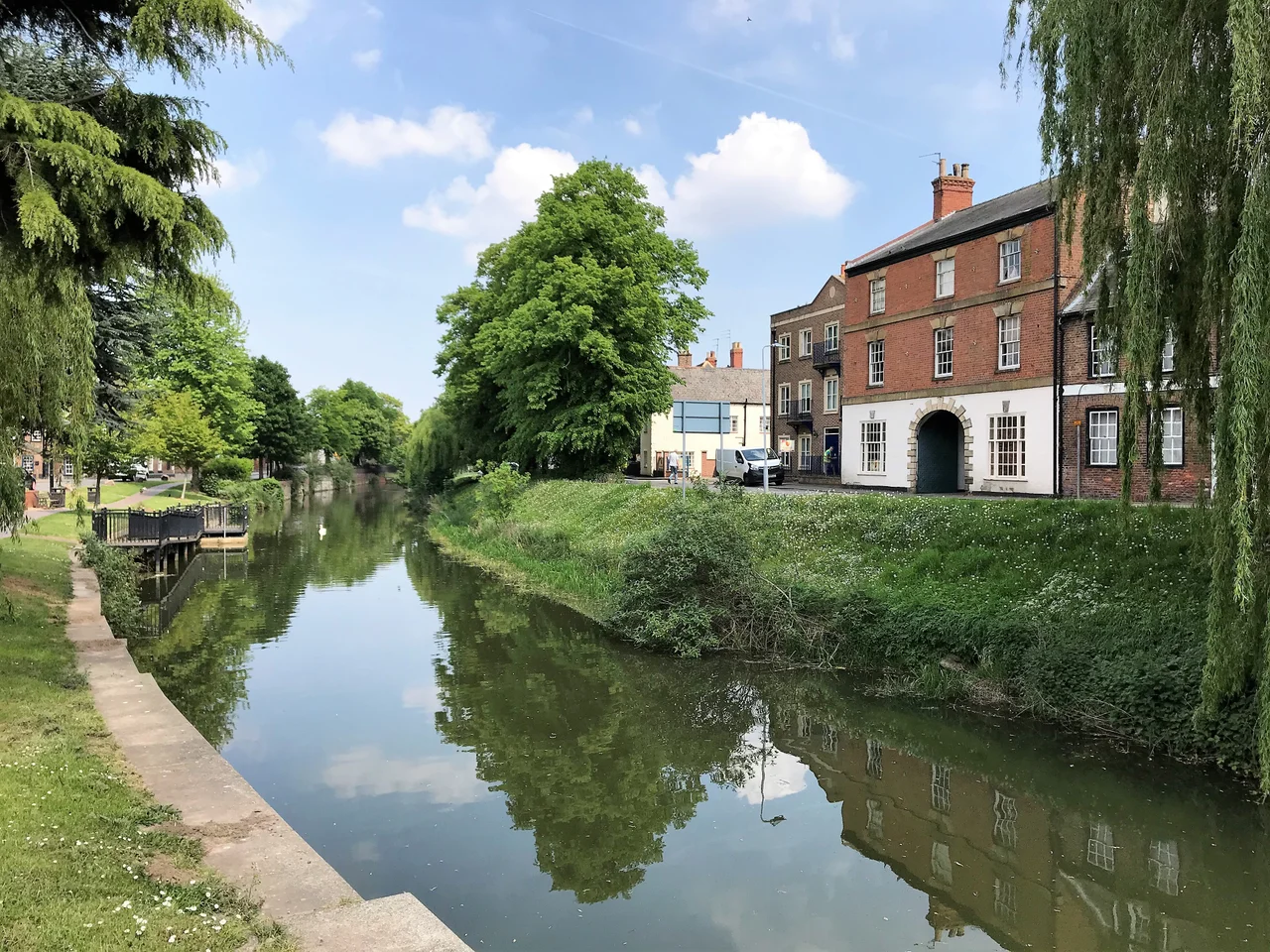 The River Welland and High Street in Spalding