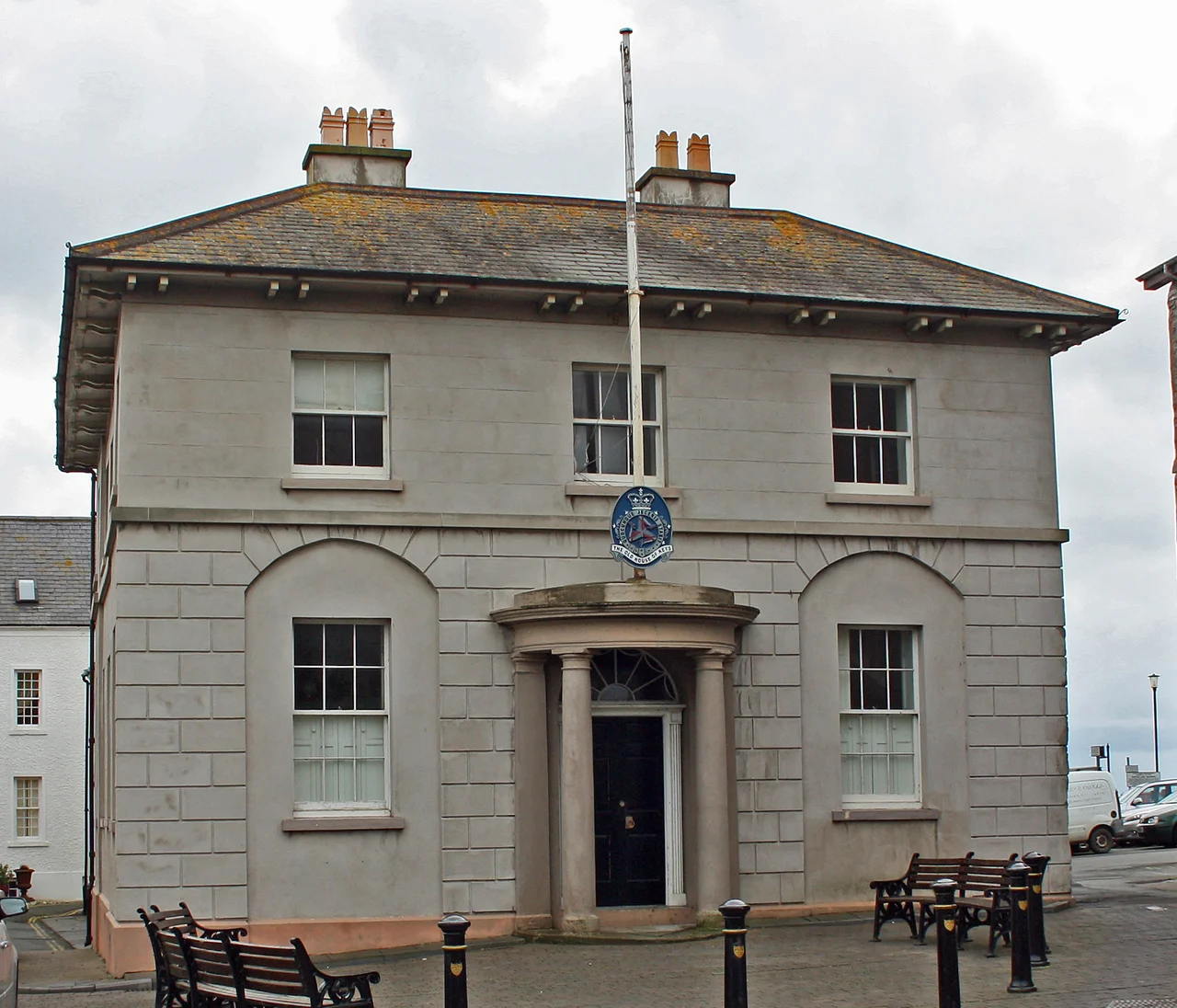 Old House of Keys, Castletown. From 1821 to 1874 this was the seat of Manx democracy. Castletown was the capital of the Isle of Man until the title moved to Douglas.
