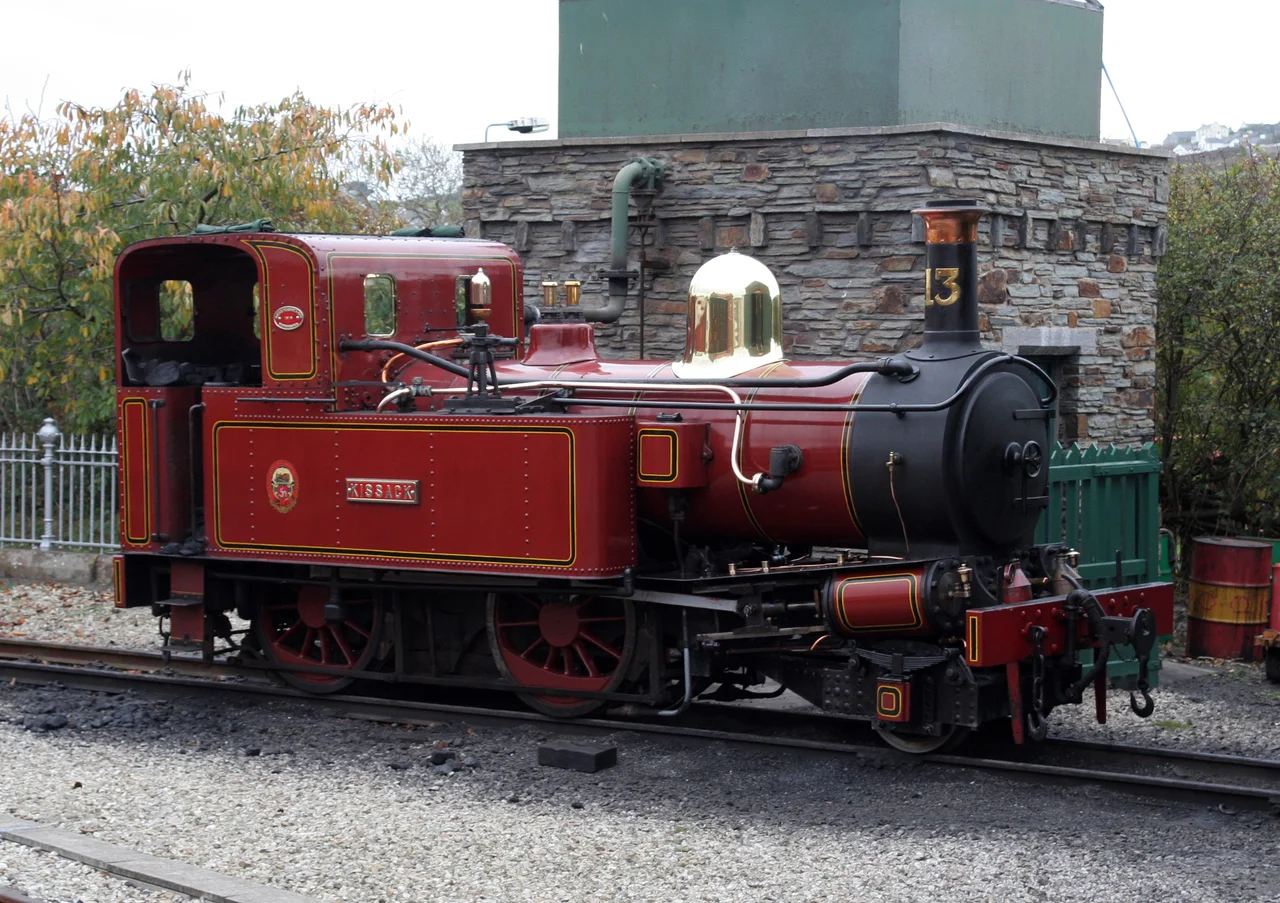 Narrow gauge 2-4-0 Tank engine at Port Erin, October 2007