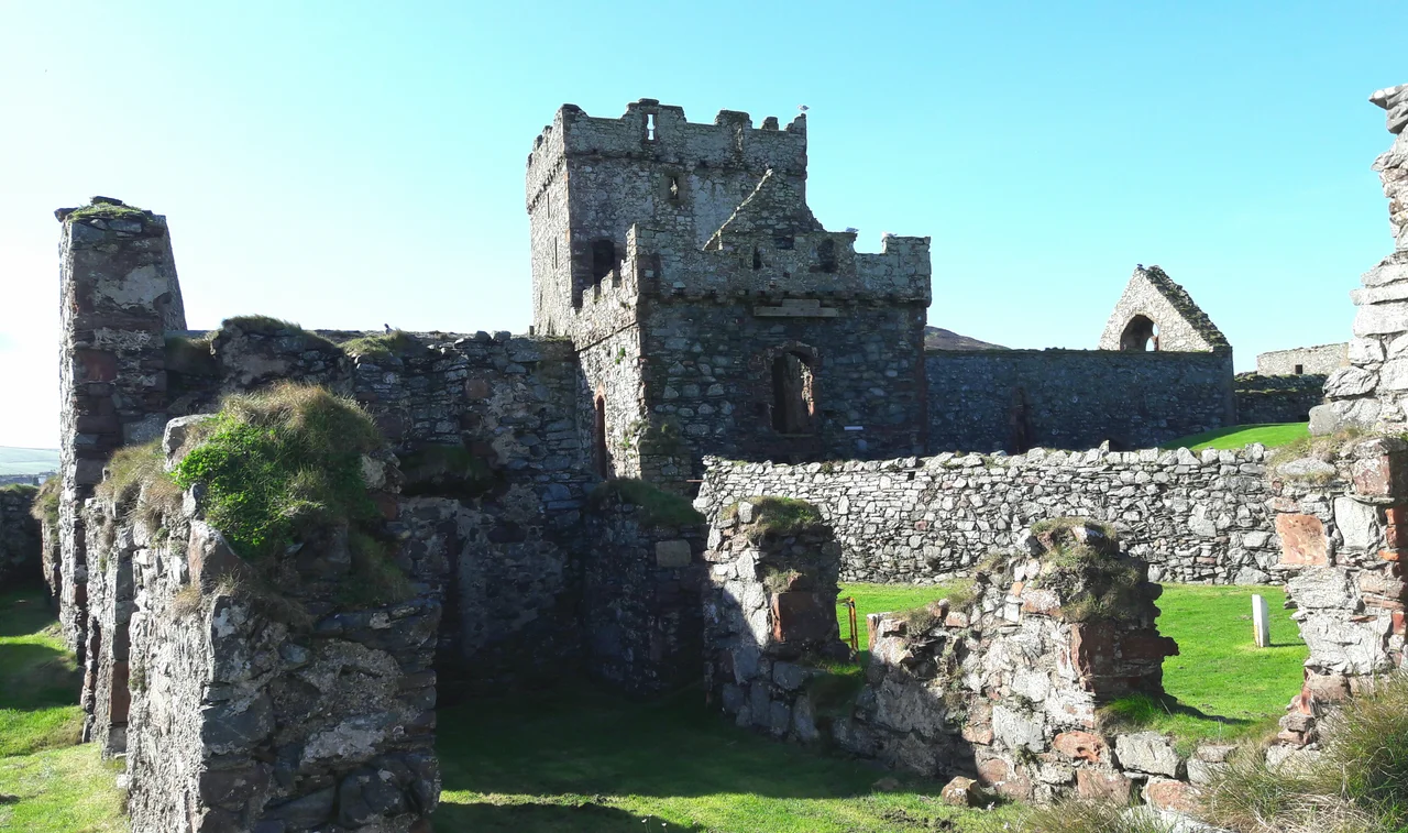 Peel Castle at Peel, Isle of Man