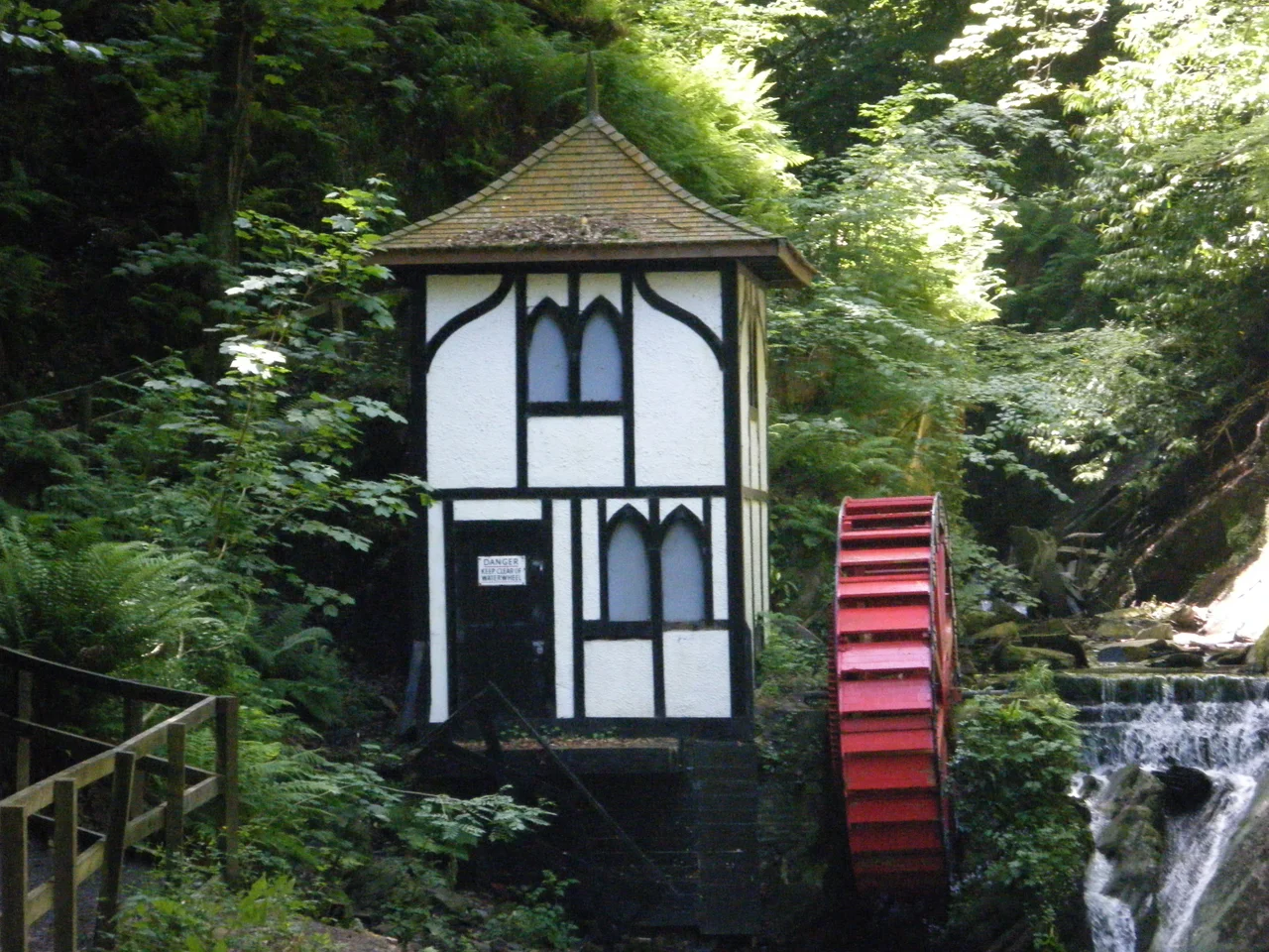 The water wheel in Groudle Glen known as "Little Isabella" in acknowledgement to the famous Laxey Wheel.