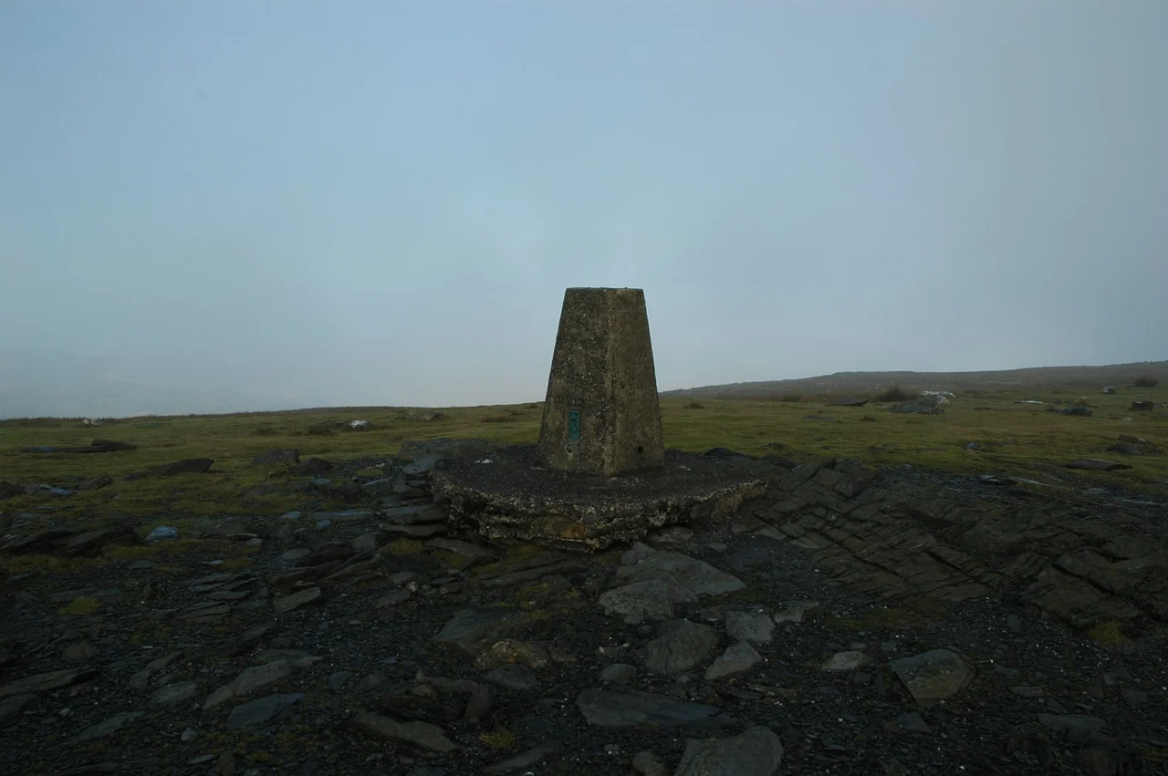 Summit of the Snaefell mountain, Isle of Man