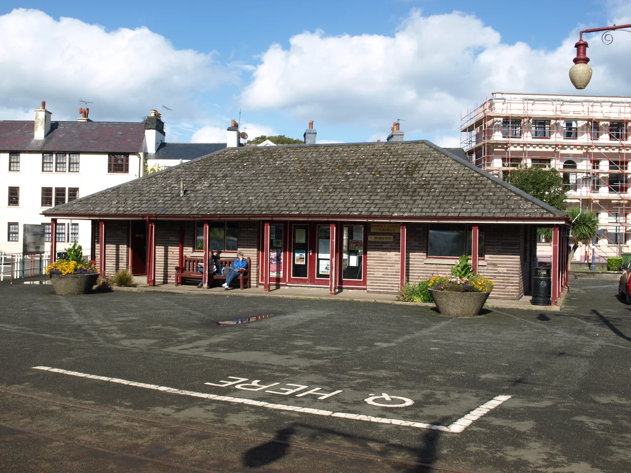 Ramsey station, the northern terminus of the Manx Electric Railway