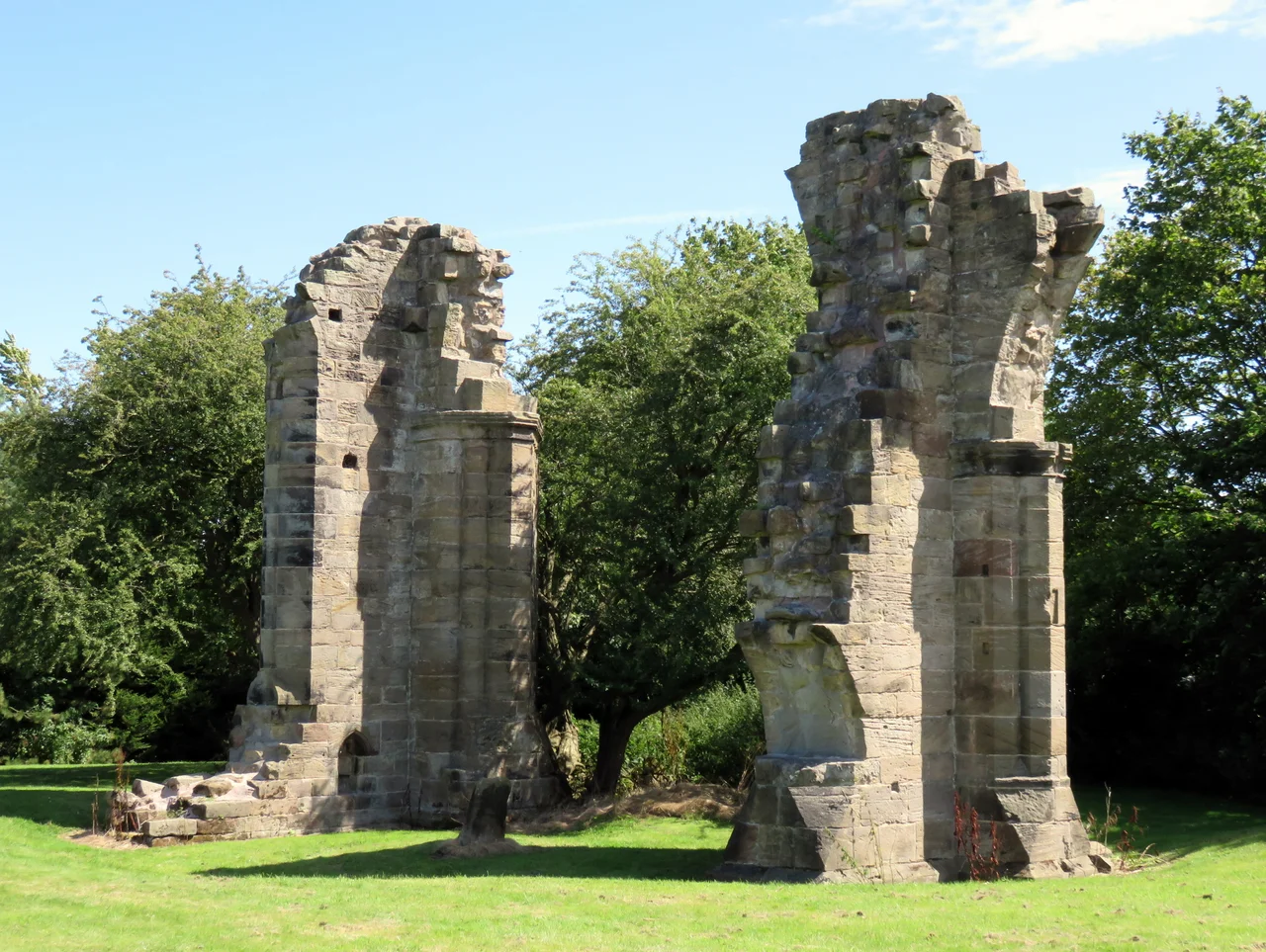 Ruins of Burscough Priory, taken during the "War Horse Walk" in August 2014.