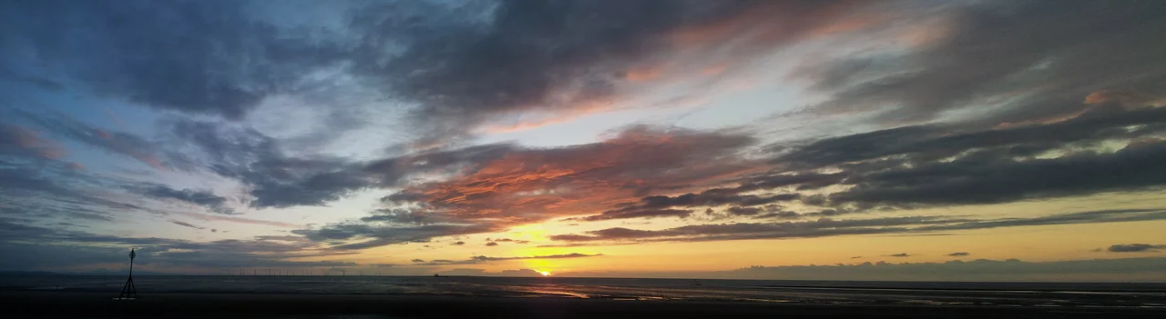 sunset at Crosby Beach (Blundellsands)