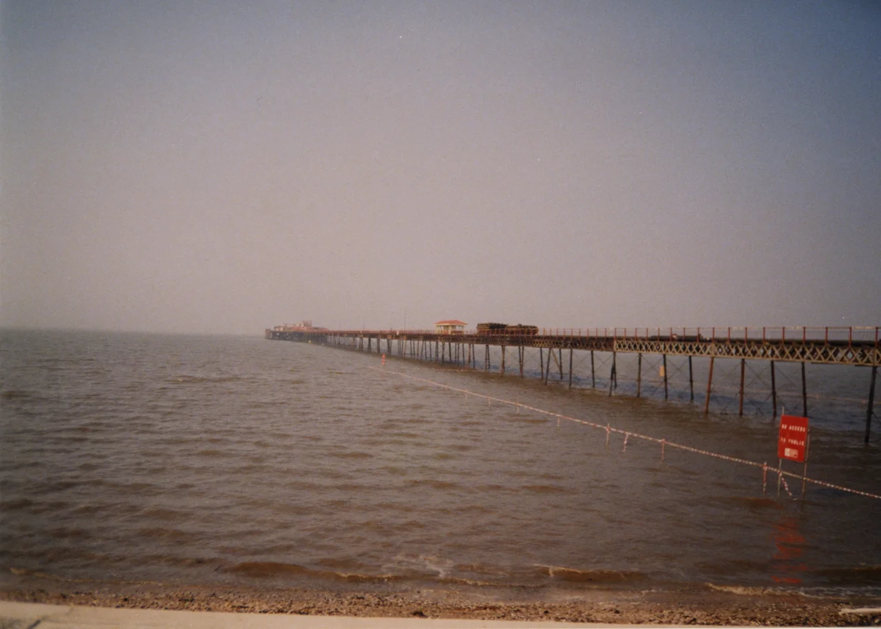 Southport Pier, England. Photo taken in 2000 using 35mm film camera. Digitally scanned in November 2009.