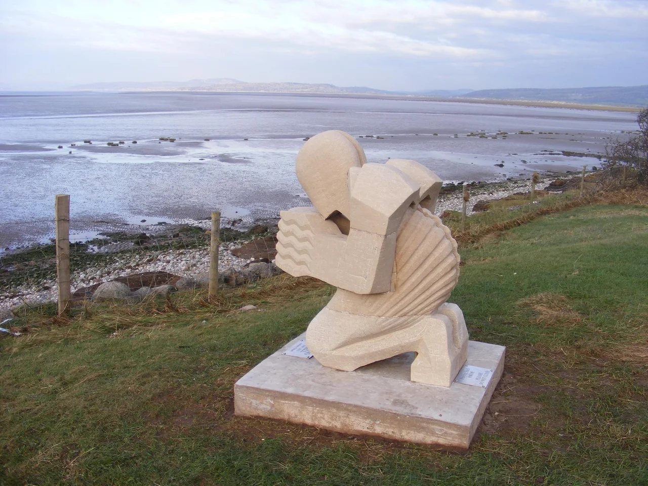 Praying Shell by Anthony Padgett
The sculpture is a public sculpture located in the UK where there is FOP for 3D objects