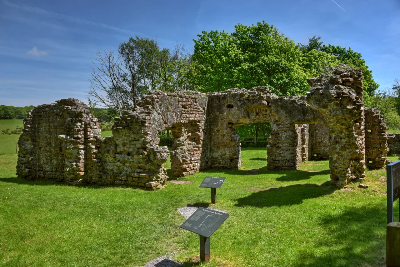 An old Roman bathhouse near the village of Ravenglass, in England's Lake District.