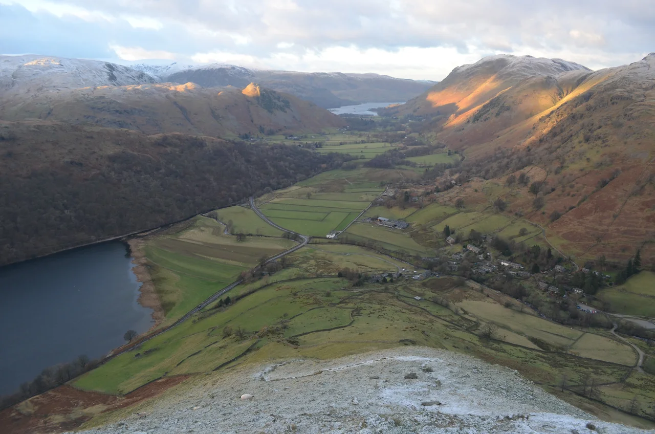 Hartsop and the Patterdale valley seen from Hartsop Dodd