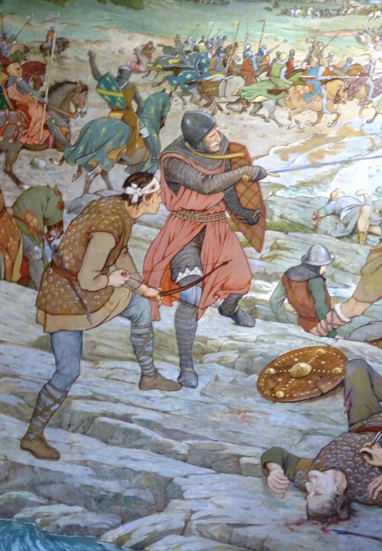 Detail from William Hole's painting The Battle of Largs