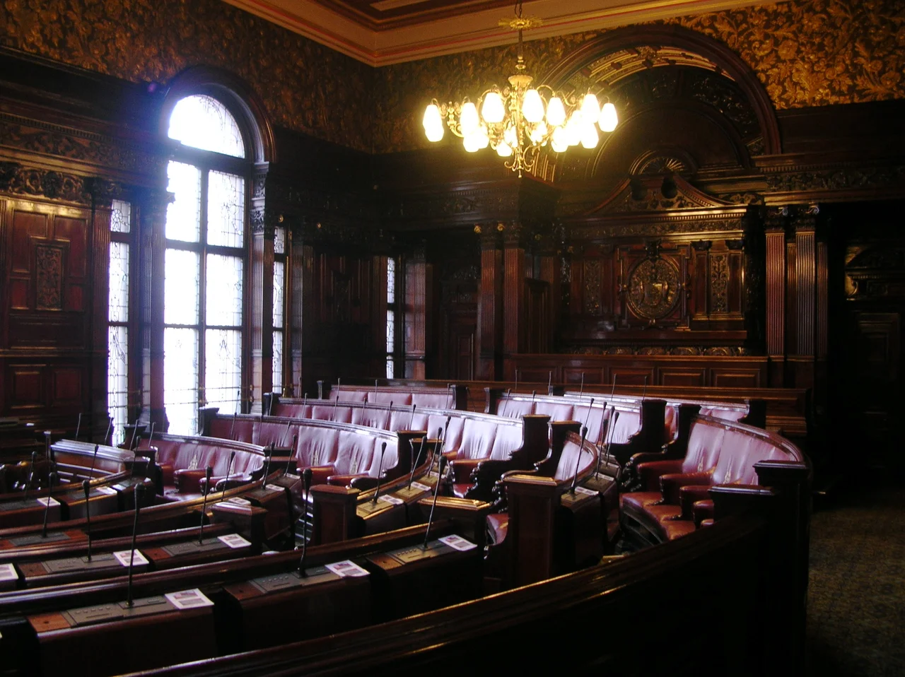 The Council Chamber at City Chambers in Glasgow.
