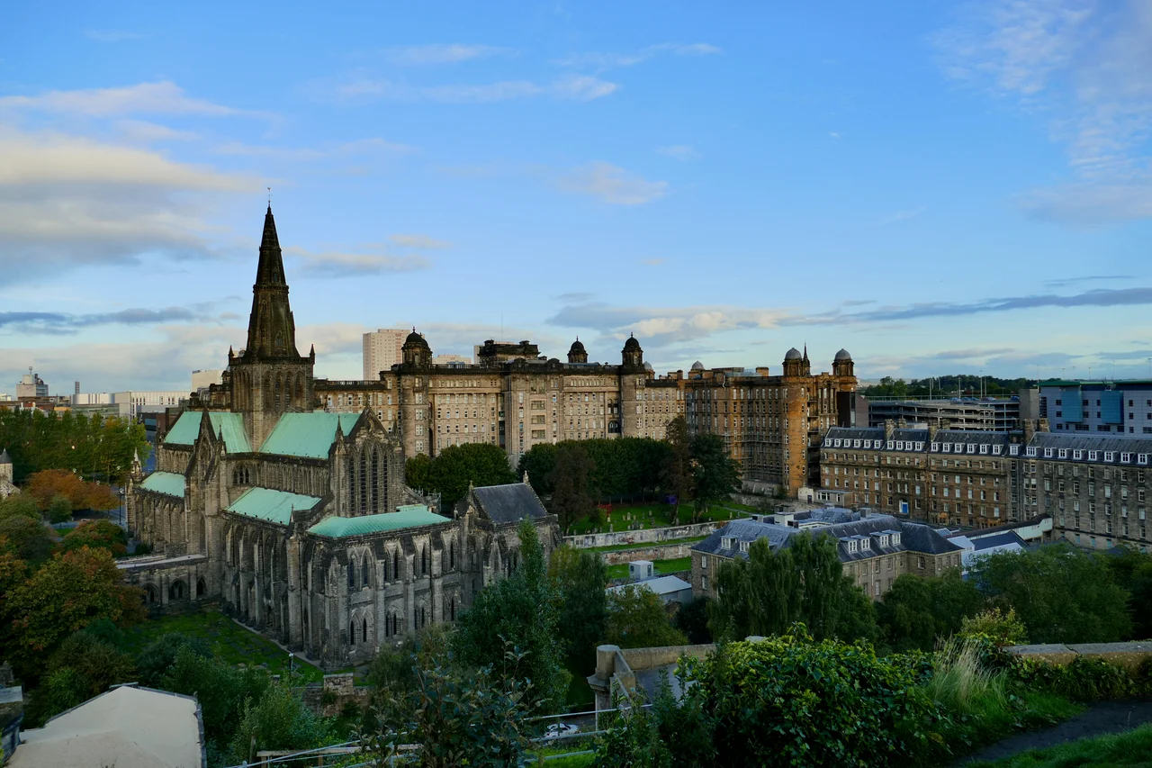 Glasgow Necropolis aerial photograph