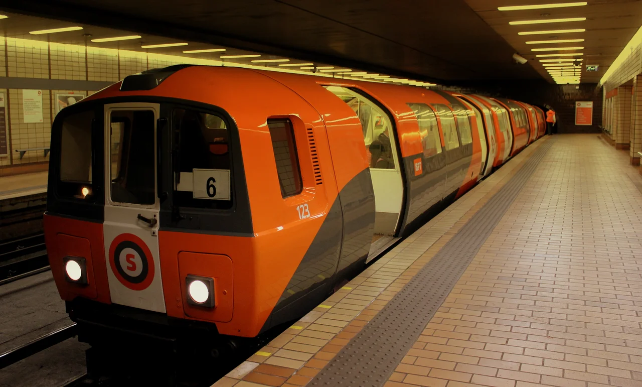 GLASGOW SUBWAY BUCHANAN STREET SCOTLAND SEP 2013