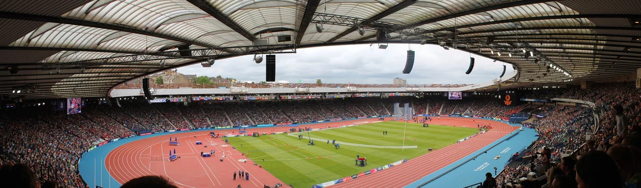 Hampden Park (panorama), Commonwealth Games, Glasgow 2014