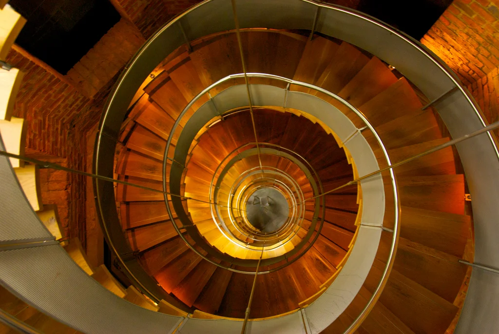 The spiral staircase at the Lighthouse in Mitchell Lane, Glasgow