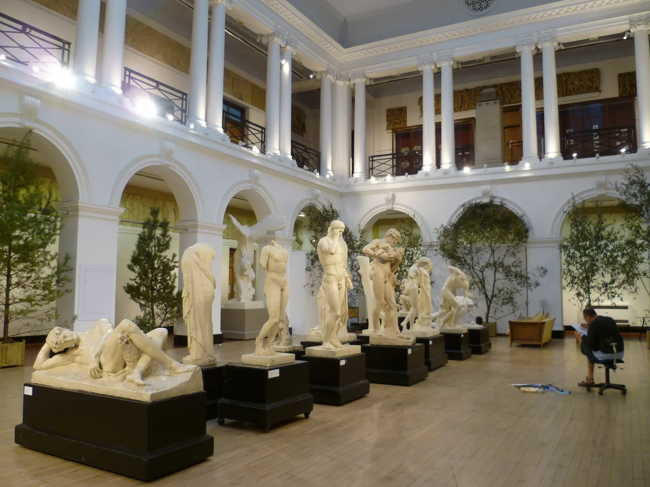 Some of the College's historic plaster casts of Antique, Gothic and Renaissance statues. A project, supported by the Heritage Lottery Fund among others, is currently underway to research, interpret and conserve the collection which contributed to Edinburgh's past understanding of itself as the 'Athens of the North'.
"The distant view of Athens from the Aegean Sea is extremely like that of Edinburgh from the Firth of Forth, though certainly the latter is considerably superior. There are several points of view on the elevated grounds near Edinburgh, from which the resemblance of the two cities is complete. From Torphin in particular, one of the low heads of the Pentlands immediately above the village of Colinton, the landscape is exactly that of the vicinity of Athens as viewed from the bottom of Mount Anchesmus. Close upon the right, Brilessus is represented by the Mound of Braid; before, in the abrupt and dark mass of the Castle, rises the Acropolis; the hill of Lycabettus, joined to that of the Areopagus, appears in the Calton; in the Firth of Forth we behold the Aegean Sea; in Inchkeith, Aegina; and the hills of Peloponessus are precisely those of the opposite coast of Fife. Nor is the resemblance less striking in the general characteristics of the scene; for, although we cannot exclaim, "These are the groves of the Academy, and that the Sacred Way!" yet, as on the Attic shore, we certainly here behold "a country rich and gay, broke into hills with balmy odours crowned, and joyous vales, mountains and streams, and clustering towns, and monuments of fame, and scenes of glorious deeds, in little bounds." It is, indeed, most remarkable and astonishing that two cities, placed at such a distance from each other, and so different in every political and artificial circumstance, should naturally be so alike." -- Hugh William Williams, landscape painter, Travels in Italy, Greece and the Ionian Islands, 1820