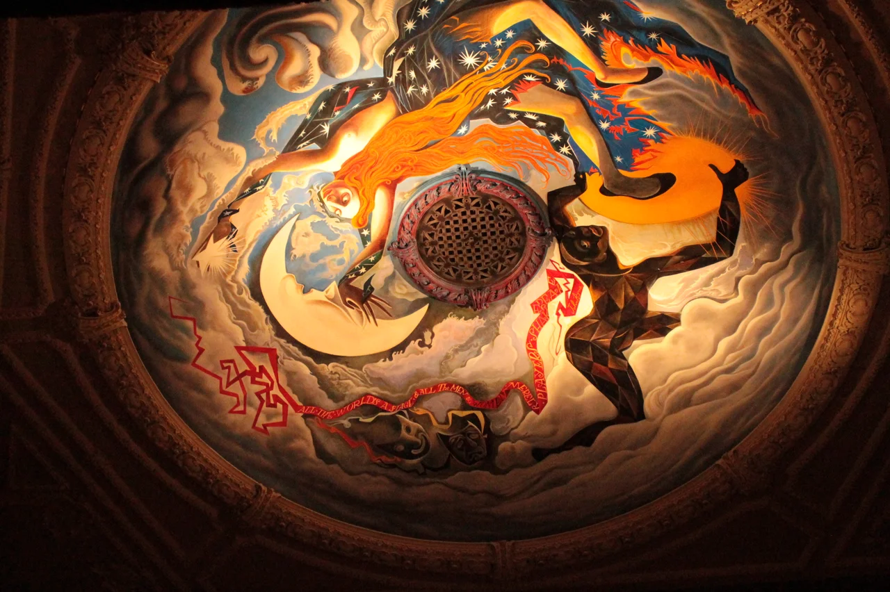 The ceiling in the King's Theatre in Edinburgh