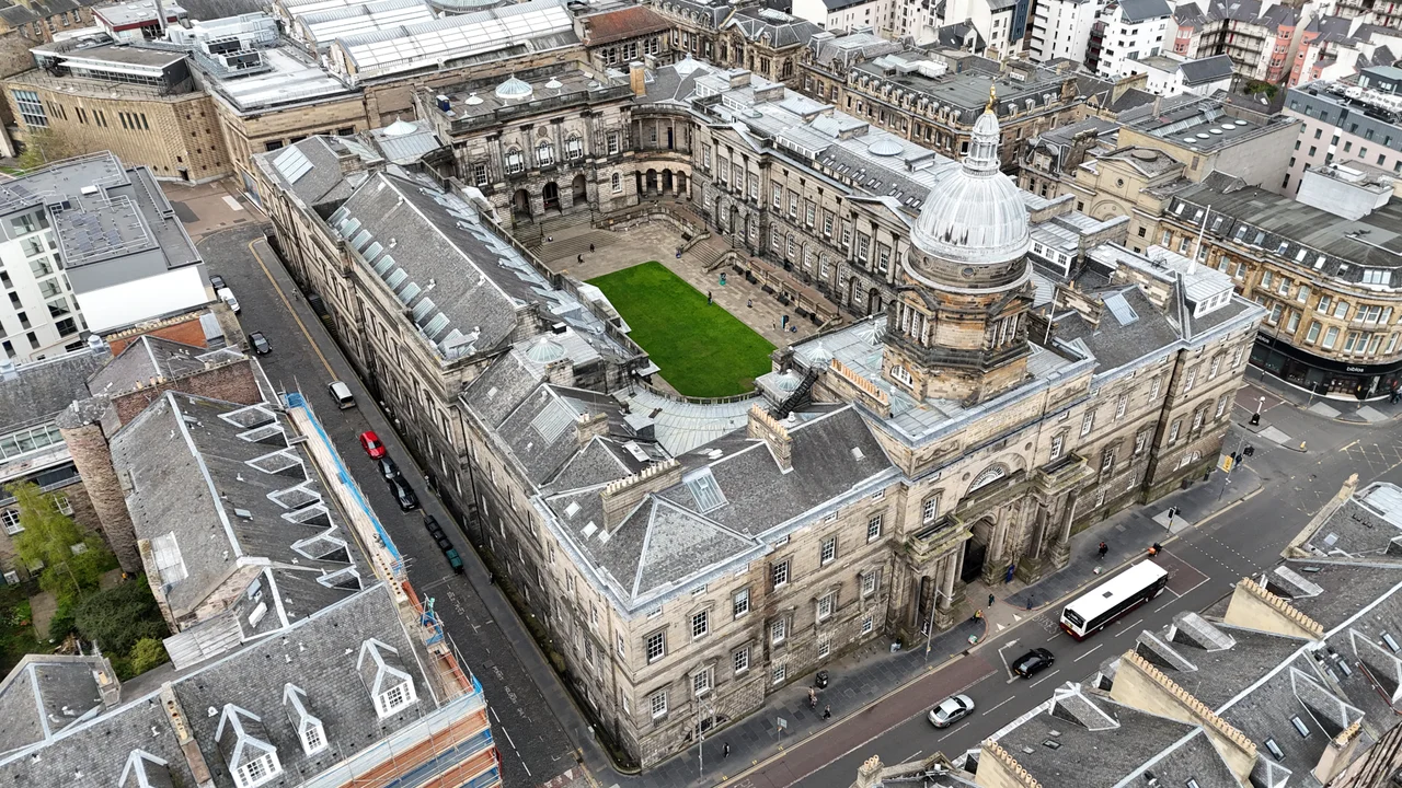 Old College, Edinburgh aerial photograph