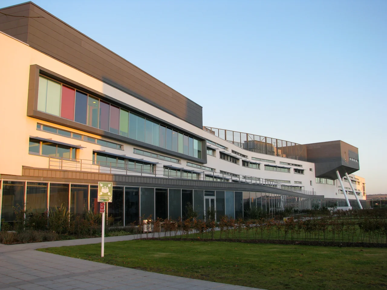 Musselburgh campus, Queen Margaret University.  Completed in 2007 and opened officially in 2008.Queen Margaret University