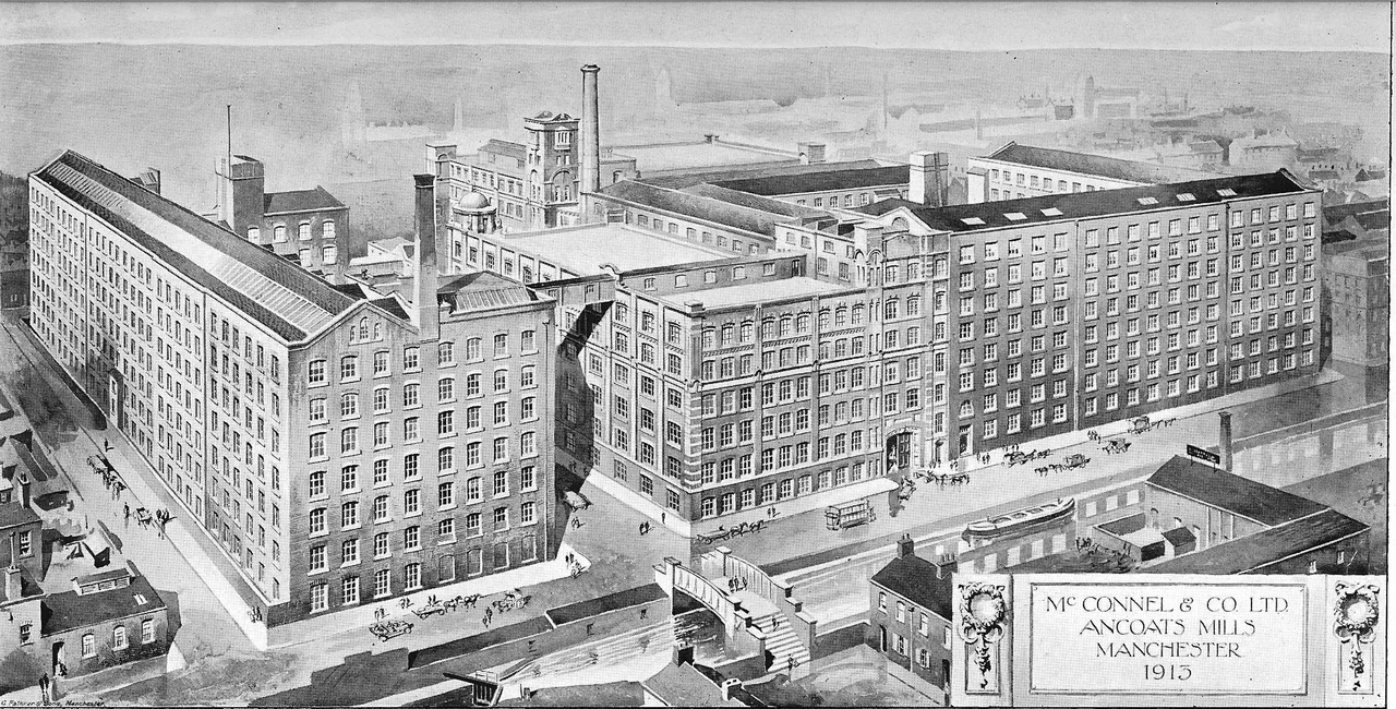 Ancoats, Manchester. McConnel & Company's mills, about 1913.