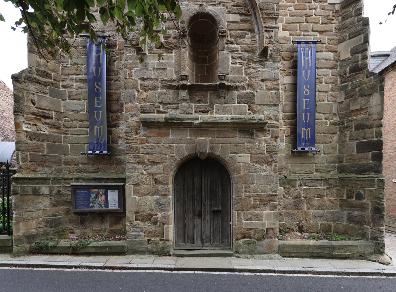 Photo of the front of the closed Durham Museum