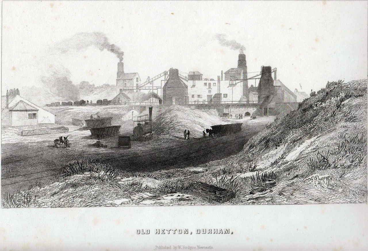 An original etching of Hetton Colliery c.1820