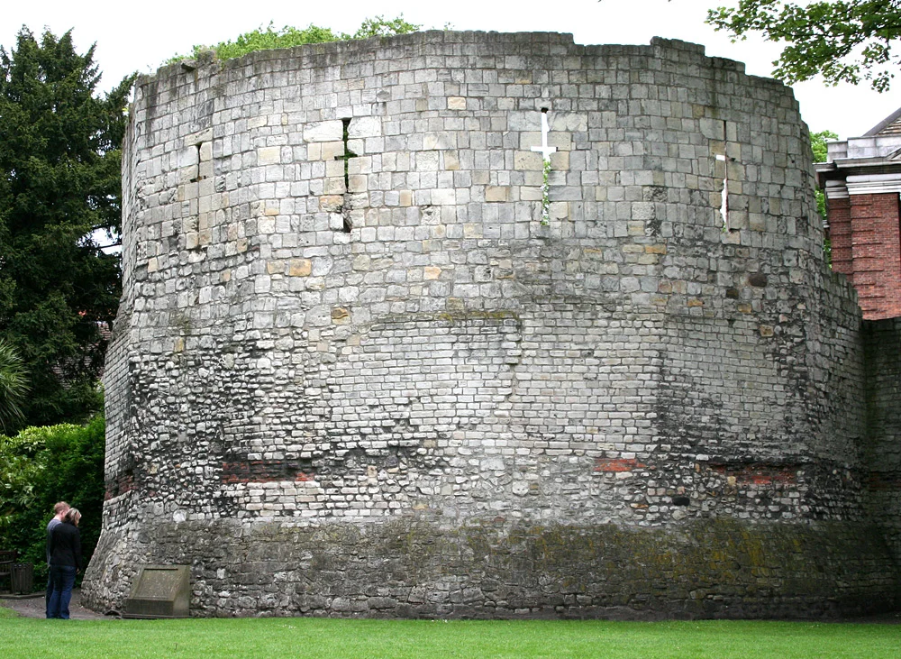 The Multangular Tower, York, England Roman/medieval, part of the York city walls.