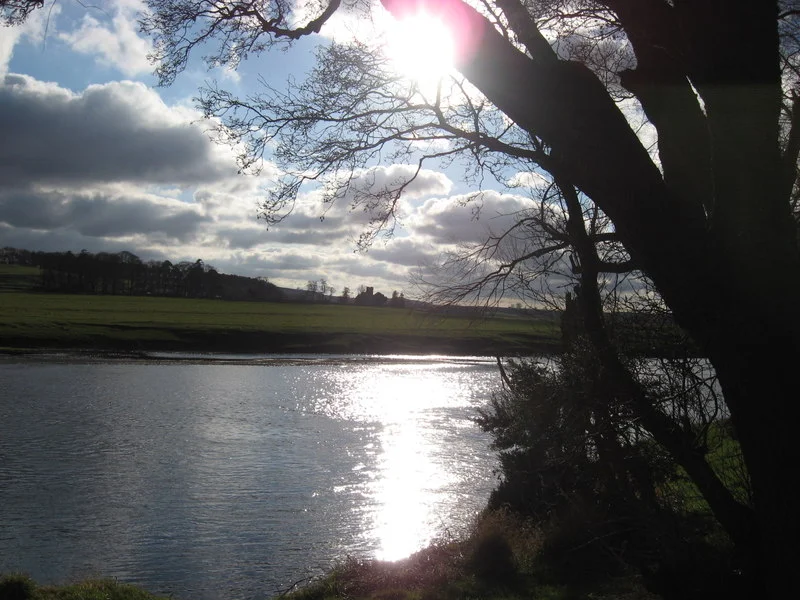 Carham Church in Silhouette