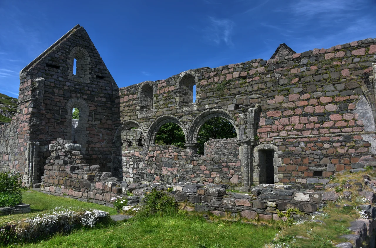 The ruins of the Augustinian nunnery near Iona Abbey.