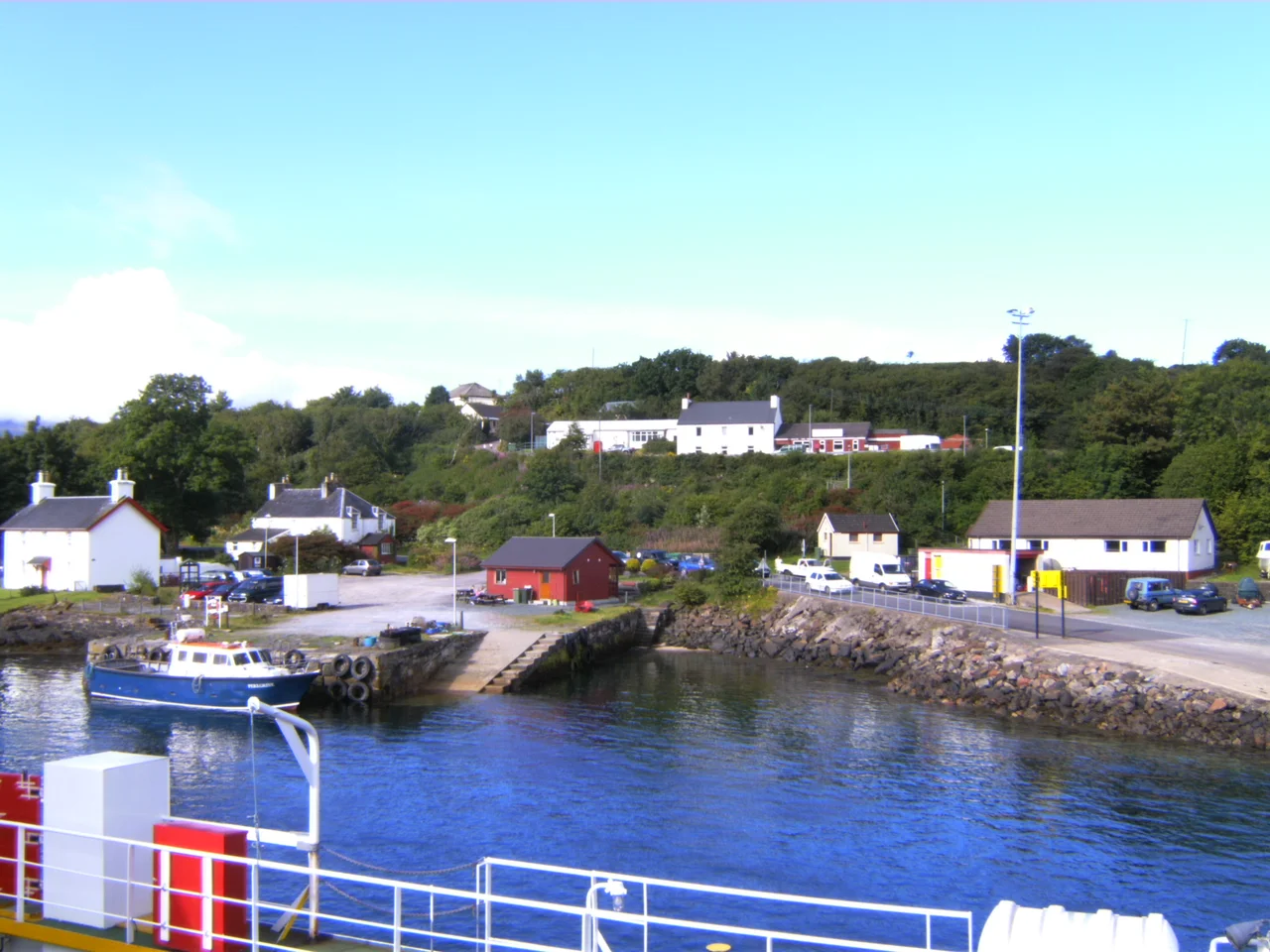 Lochaline as seen from the ferry from Fishnish