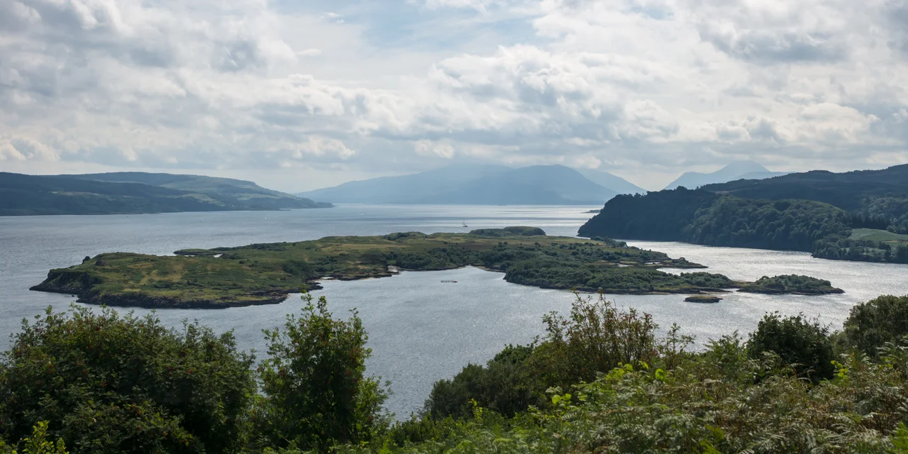 Calve Island in Tobermory bay.